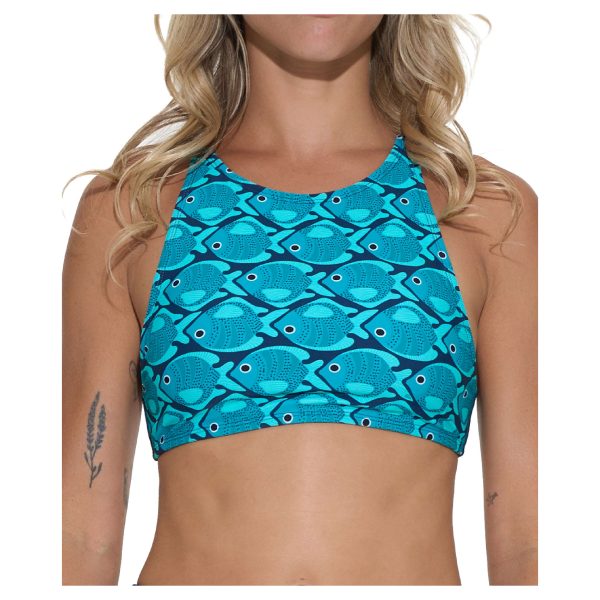 Women Swimwear Mila Surf Crop Top Fishes - Ảnh 2