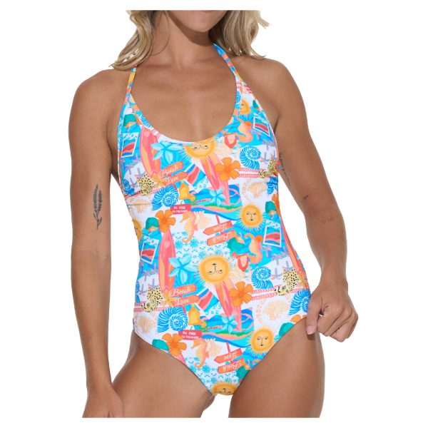 Women Swimwear Scarlett Halter One Piece Beach And Love - Ảnh 2