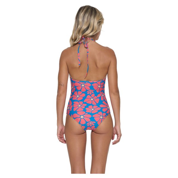 Women Swimwear Scarlett Halter One Piece Flora Myriad - Ảnh 3