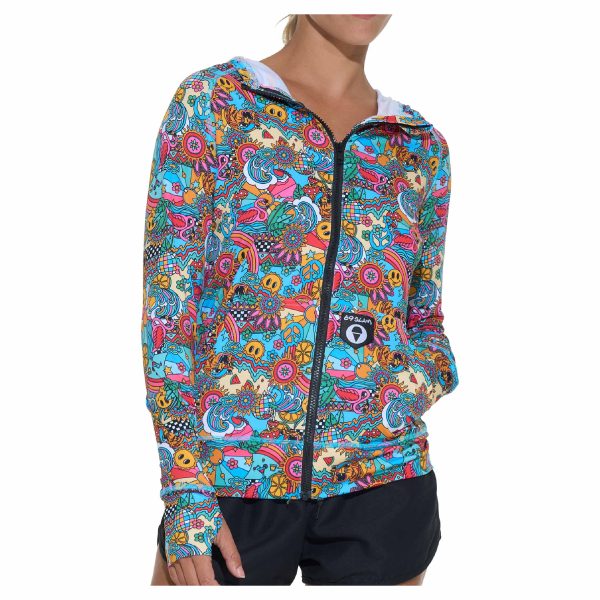 Women Cali Hooded Vest Tropical Lah - Ảnh 2