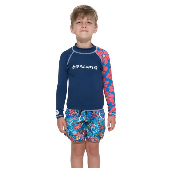 Kids Rash Vest L/S Owen Flora Myriad