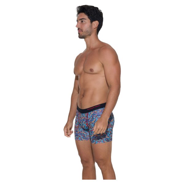Men Boxer Fitted Fit Microfiber Mexicolament - Ảnh 3