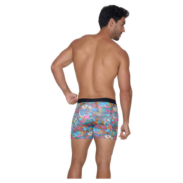 Men Boxer Fitted Fit Microfiber Tropical Lah - Ảnh 4