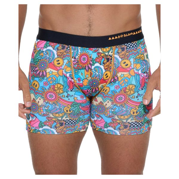 Men Boxer Fitted Fit Microfiber Tropical Lah - Ảnh 2