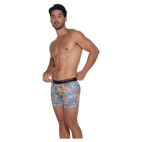 Men Boxer Fitted Fit Microfiber Tropical Lah - Ảnh 3