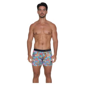 Men Boxer Fitted Fit Microfiber Tropical Lah