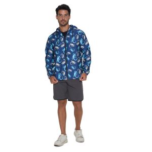 Men Windbreaker Leo Gecko