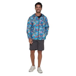 Men Windbreaker Leo Tropical Lah