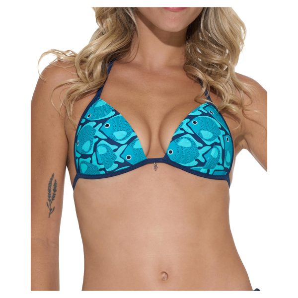 Women Swimwear Aubrey Mould Cup Top Fishes - Ảnh 2