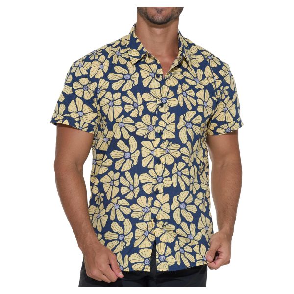 Men Shirt Jude Fitted Fit Flora Tropicana - Ảnh 2