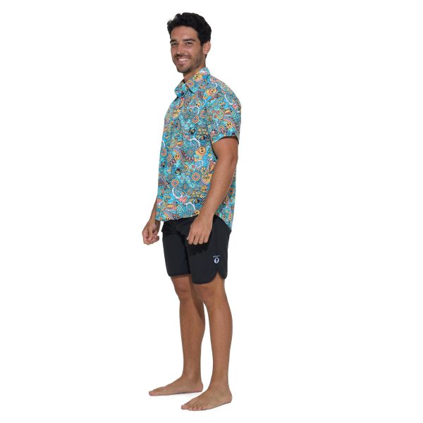 Men Nias Shirt Loose Fit Tropical Sun - Ảnh 4