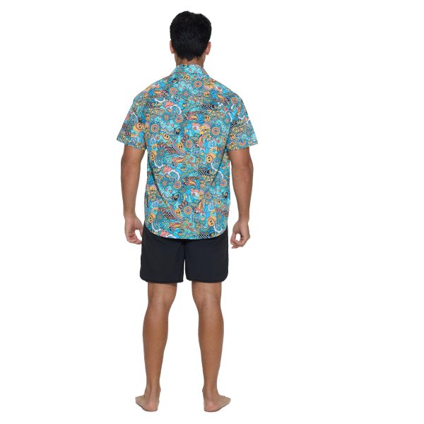 Men Nias Shirt Loose Fit Tropical Sun - Ảnh 3