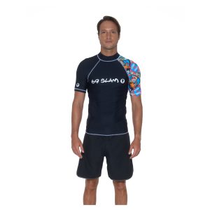 Men Rash Vest Koa S/S Cosmic Pink