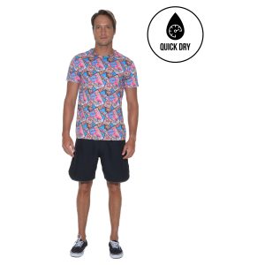 Men Rash Tee Printed Cosmic Pilot