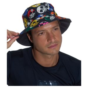 Bob Reversible Bucket Hat Pool Skull