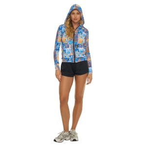 Women Cali Hooded Vest Coastline