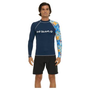 Men Rash Vest Diego L/S Coastline