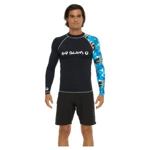 Men Rash Vest Diego L/S Geoshape