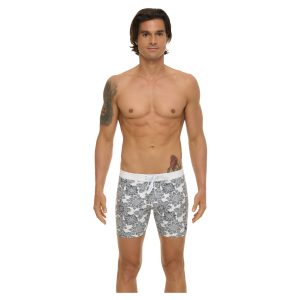 Men Trunks Phelps Floral Mandala White