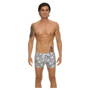 Men Trunks Andre Floral Mandala White