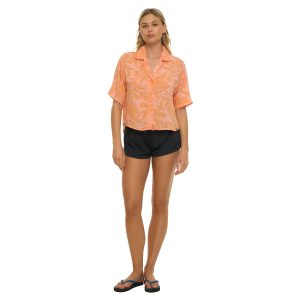 Women Cropped Shirt Naya Pinabstract