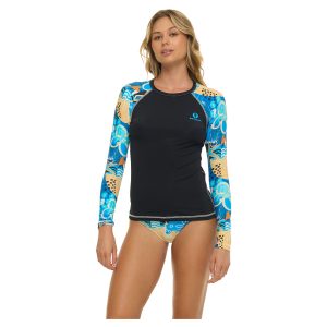 Women Rash Vest L/S Ava Geoshape