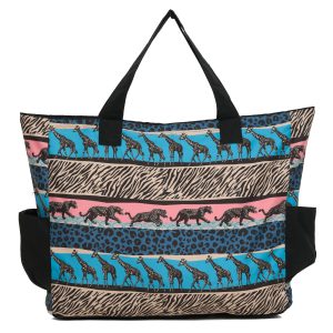Cancun Beach Bag Wild Stripes