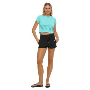 Women Cropped Fit Tee Anna G-Stripes