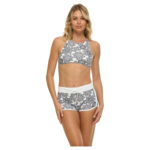 Women Uluwatu Short Floral Mandala White