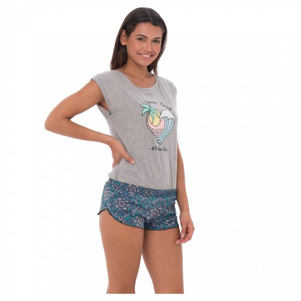 Women Malibu Microfiber Short Pastel Mandala - Hình ảnh 2