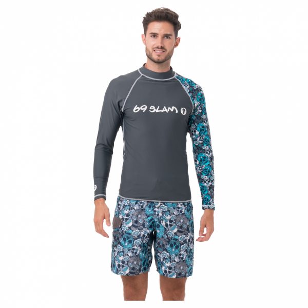 Men Rash Vest L/S Mint Sugar Craine